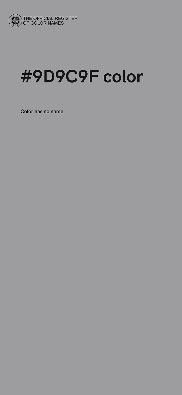 #9D9C9F color image