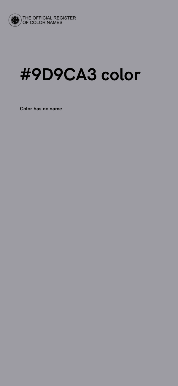 #9D9CA3 color image