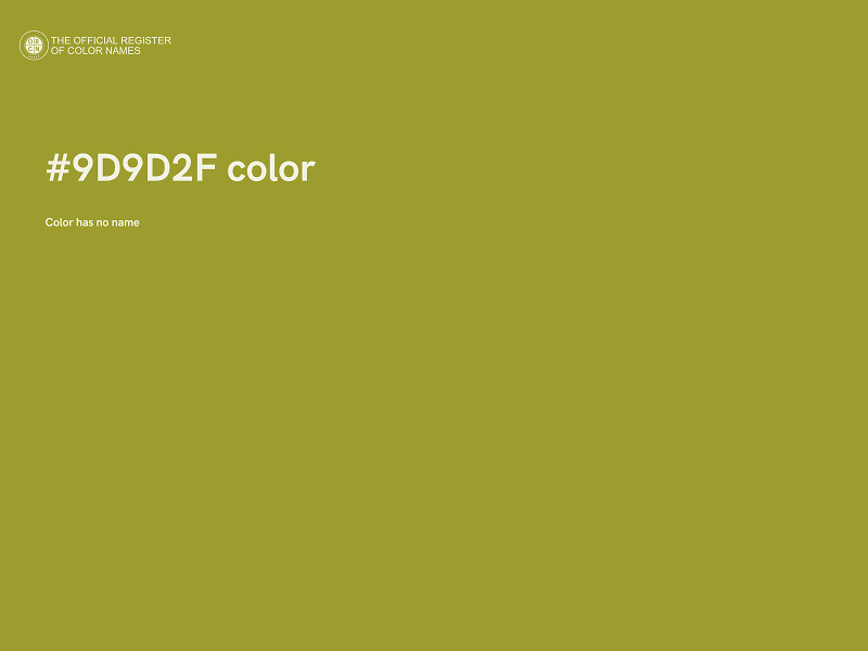 #9D9D2F color image