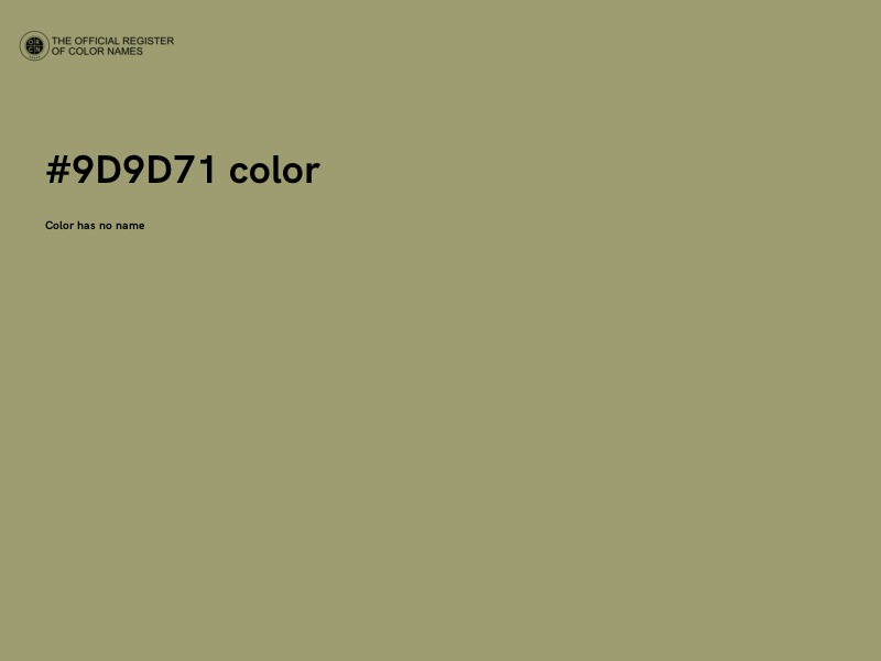 #9D9D71 color image