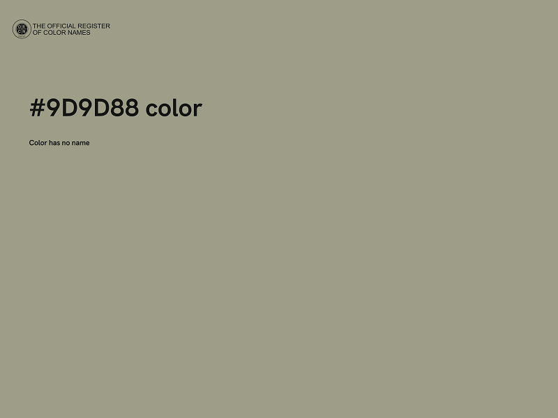 #9D9D88 color image