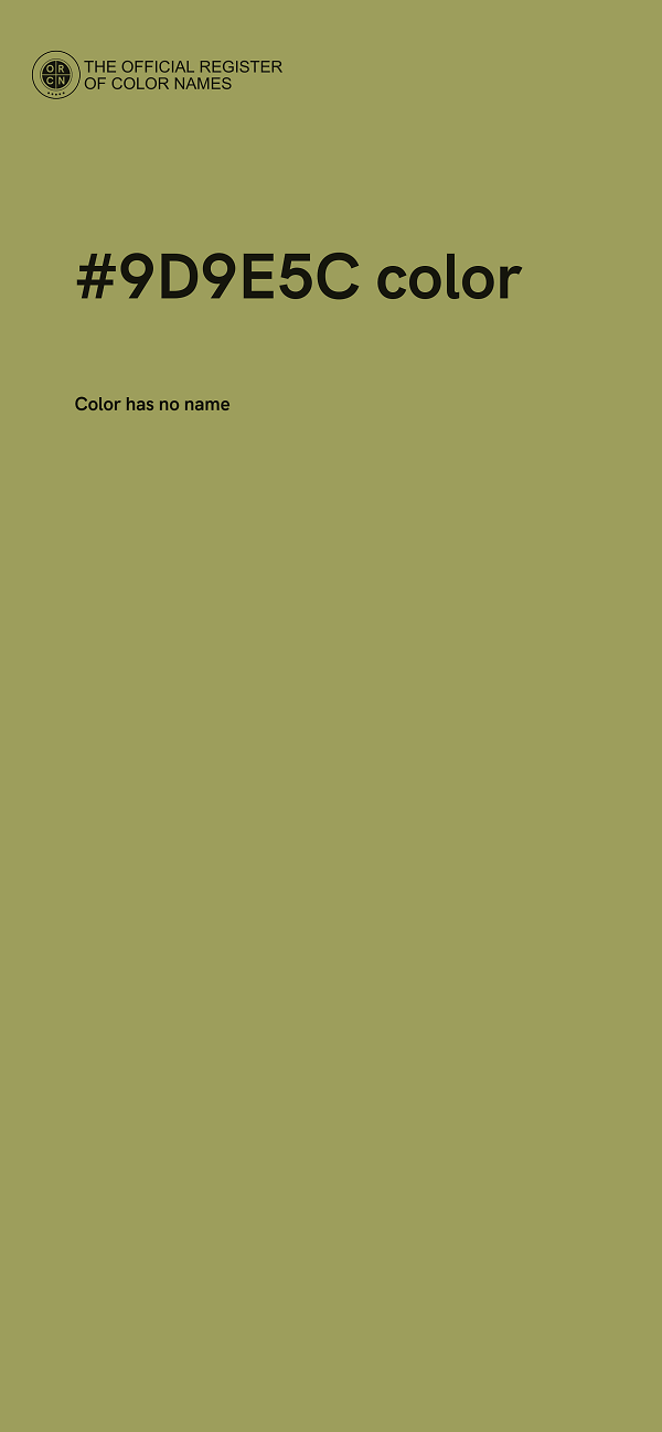 #9D9E5C color image