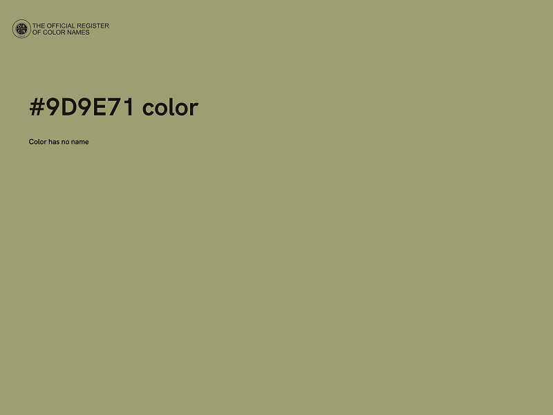 #9D9E71 color image