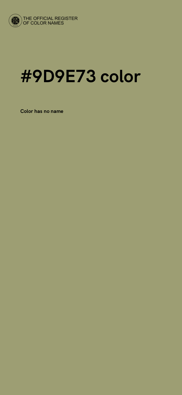 #9D9E73 color image