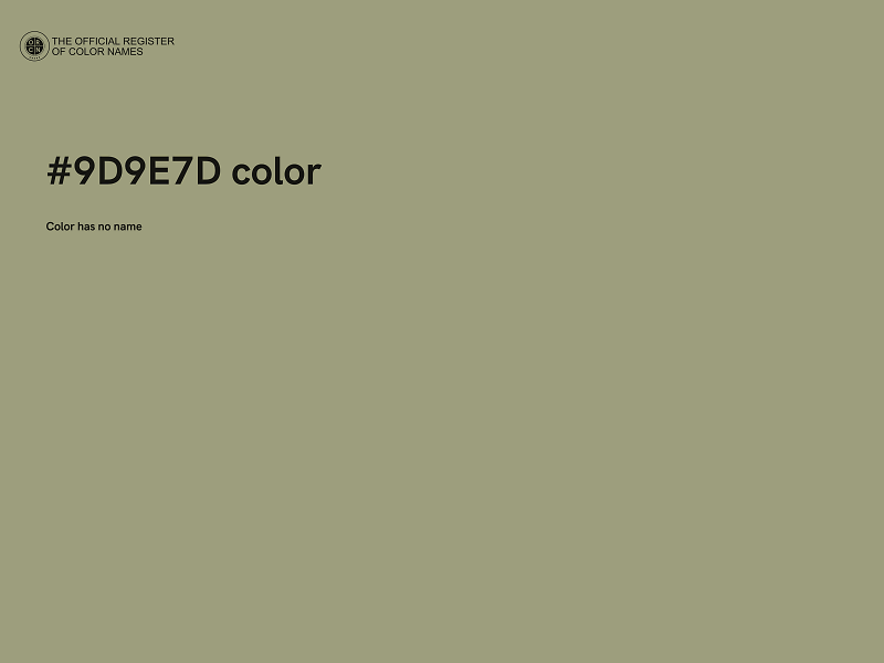 #9D9E7D color image