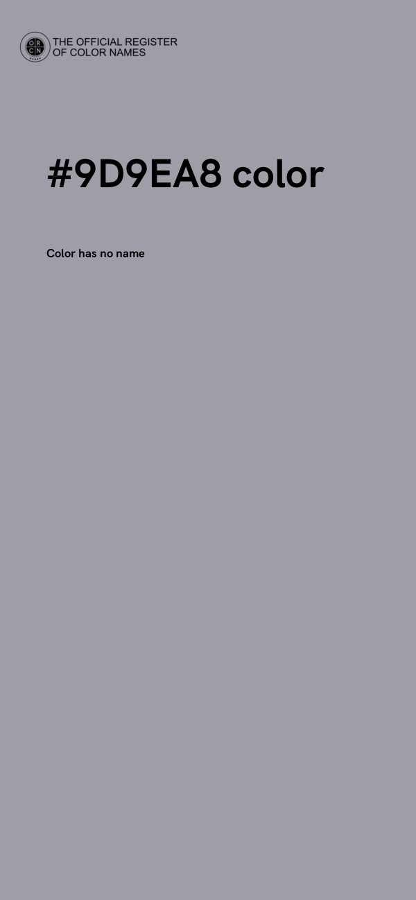 #9D9EA8 color image