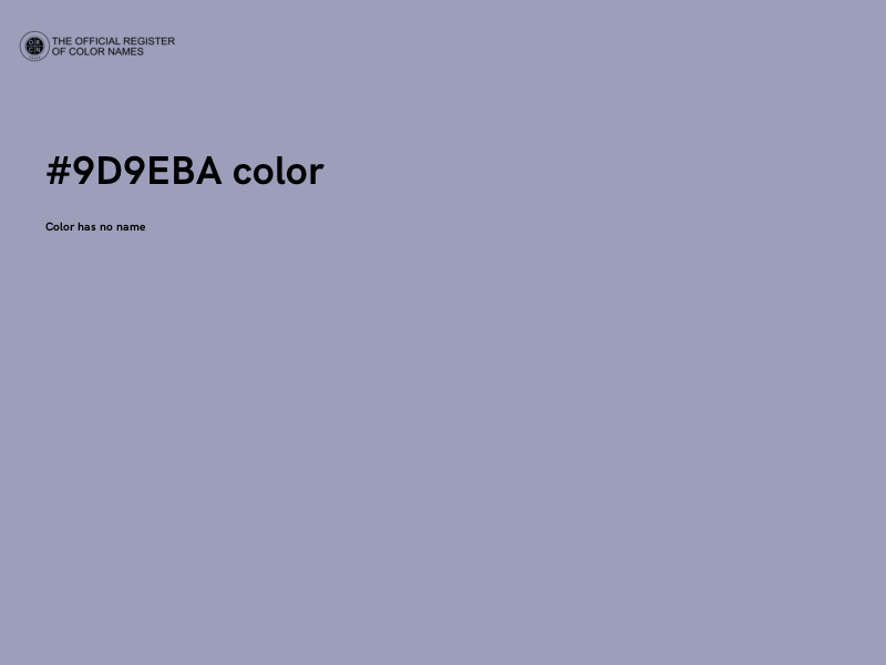 #9D9EBA color image
