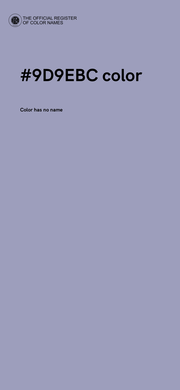 #9D9EBC color image