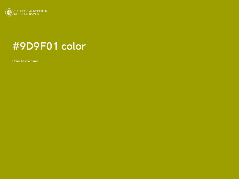 #9D9F01 color image