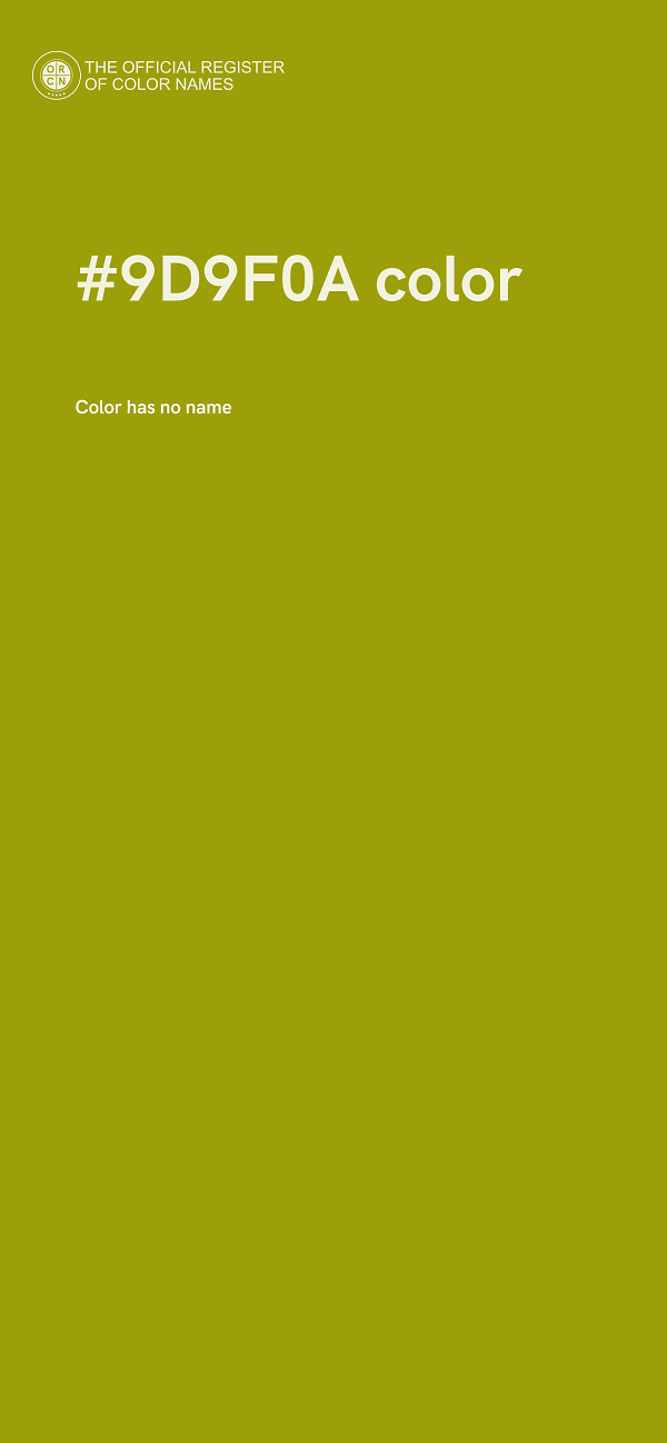 #9D9F0A color image