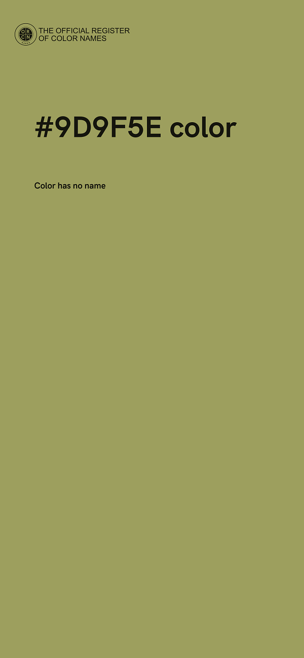 #9D9F5E color image