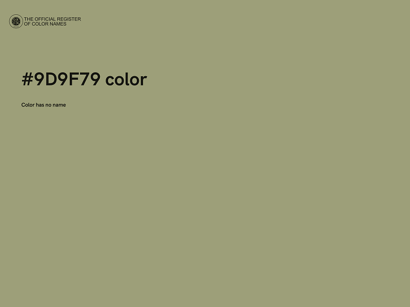 #9D9F79 color image