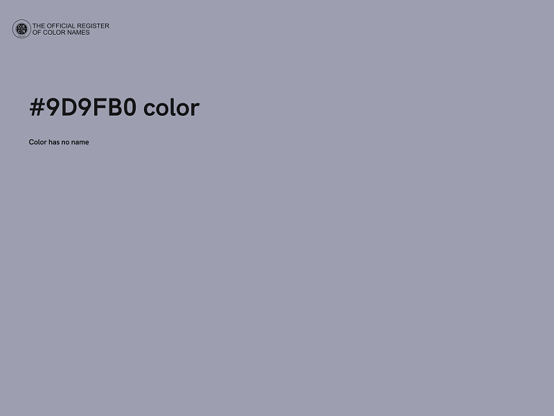 #9D9FB0 color image