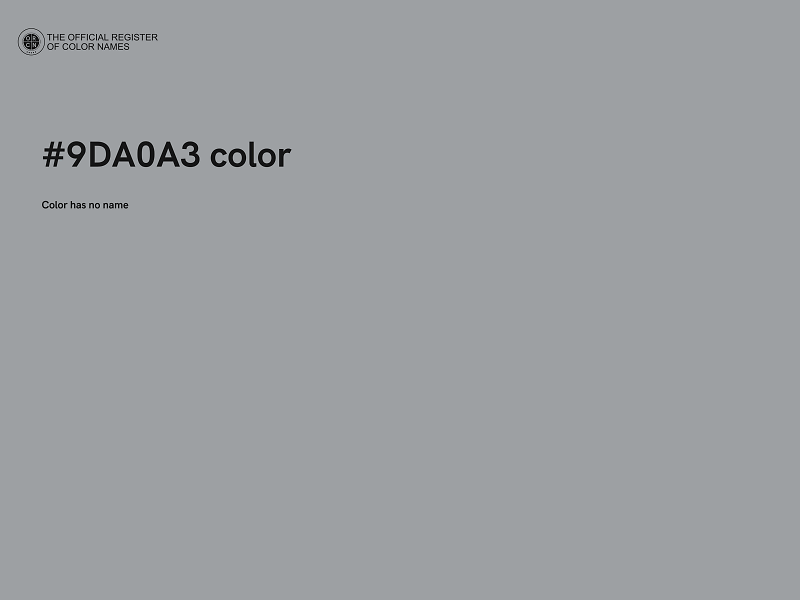 #9DA0A3 color image