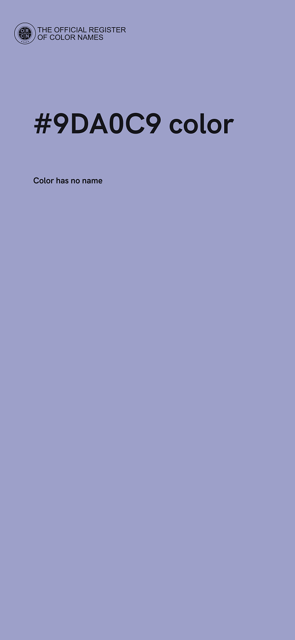 #9DA0C9 color image