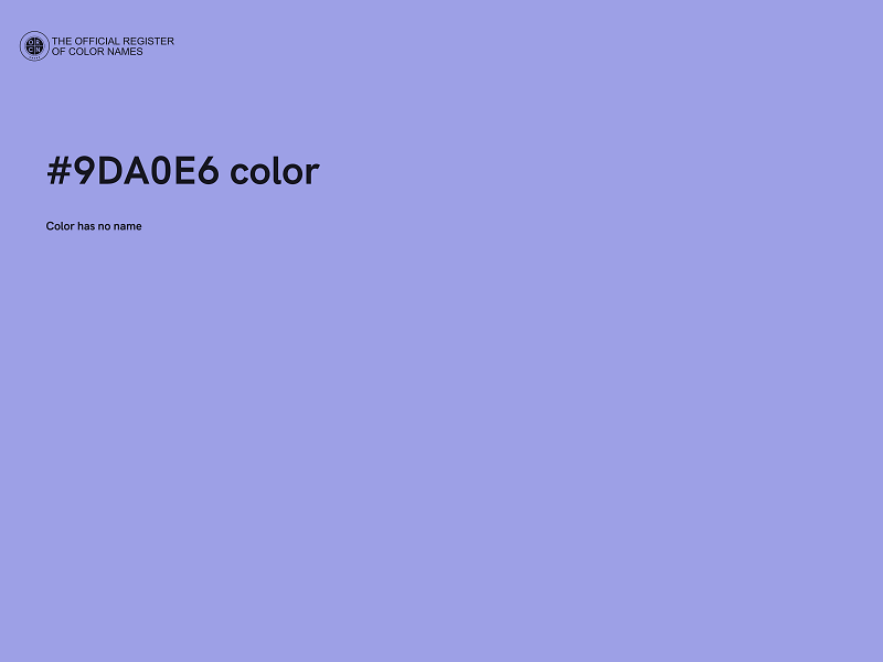 #9DA0E6 color image