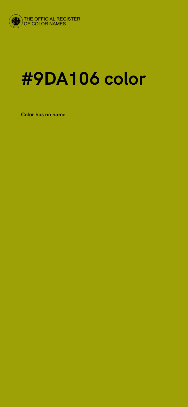#9DA106 color image