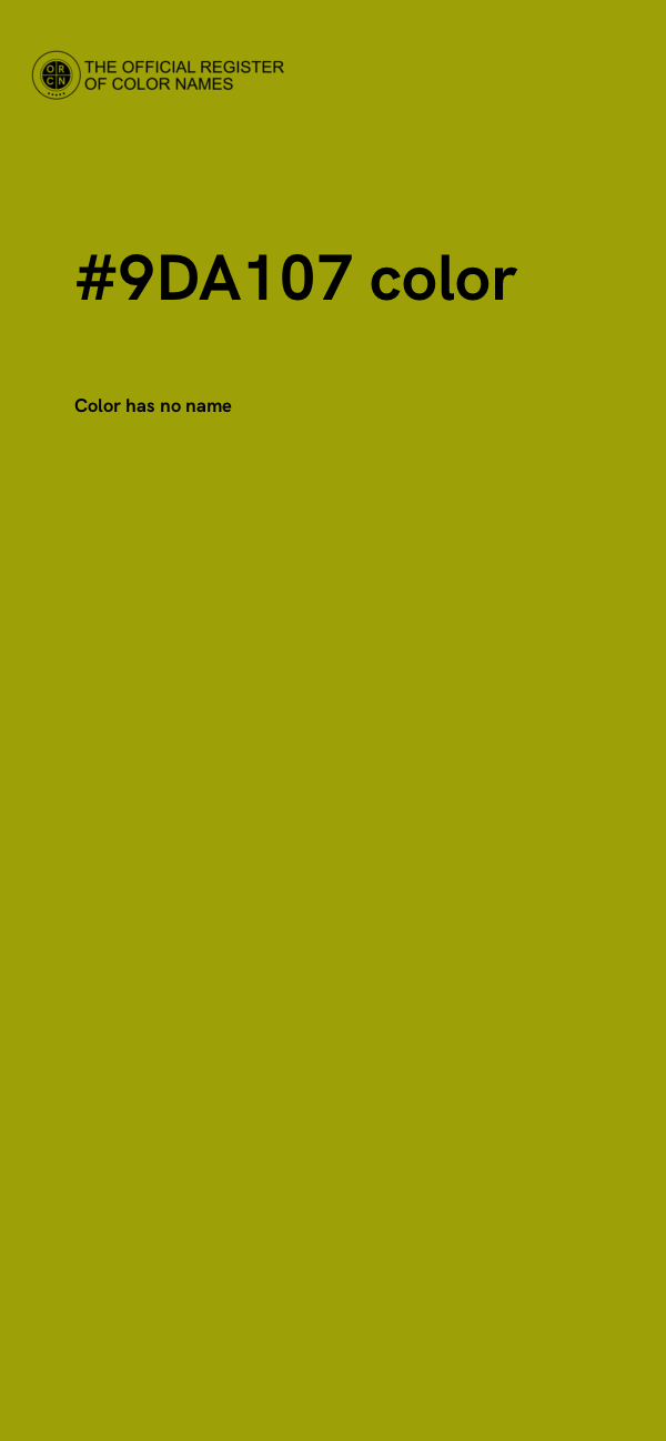 #9DA107 color image