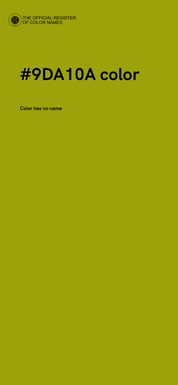 #9DA10A color image