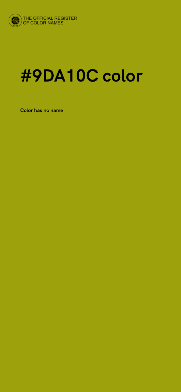#9DA10C color image