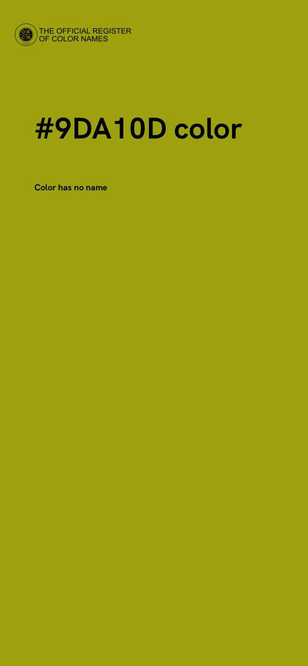 #9DA10D color image