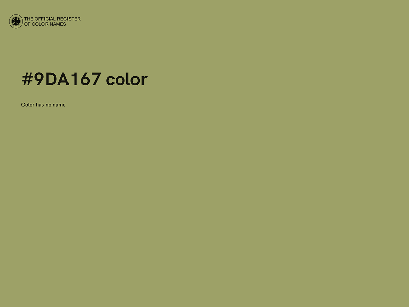 #9DA167 color image