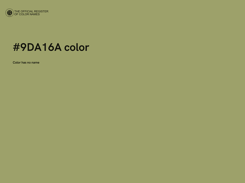 #9DA16A color image