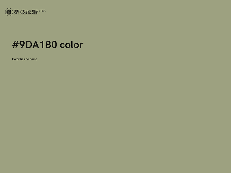#9DA180 color image