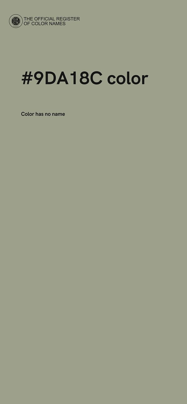 #9DA18C color image
