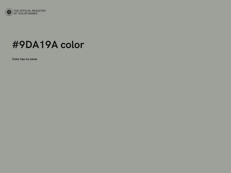 #9DA19A color image