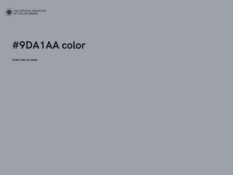 #9DA1AA color image