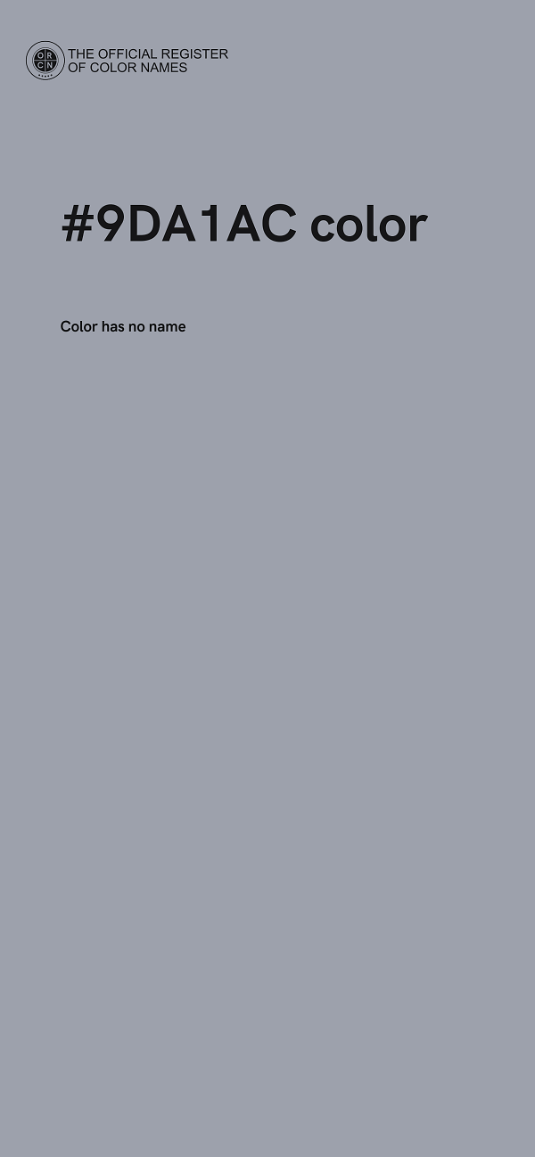 #9DA1AC color image