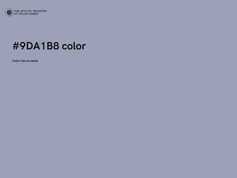 #9DA1B8 color image