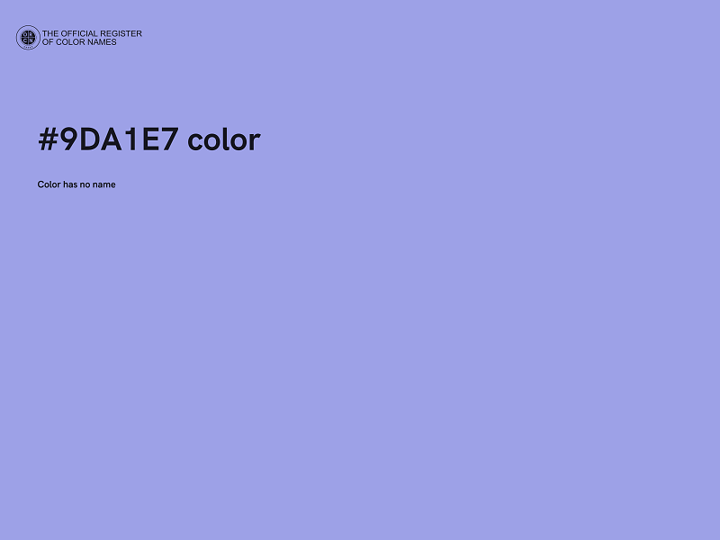 #9DA1E7 color image