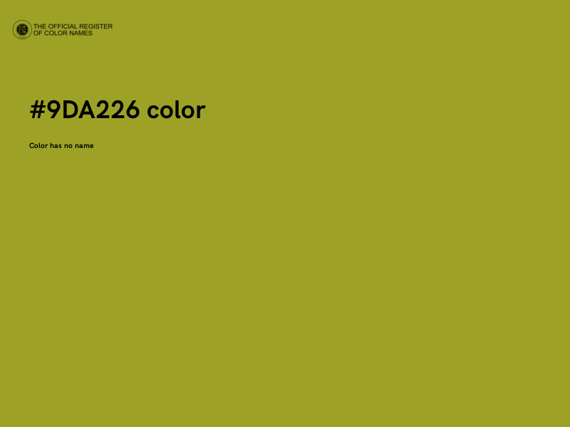 #9DA226 color image
