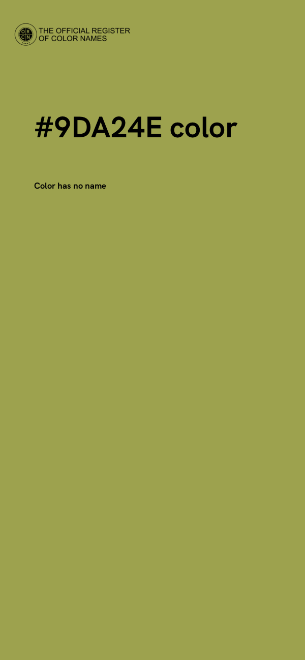 #9DA24E color image