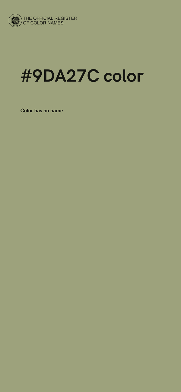 #9DA27C color image