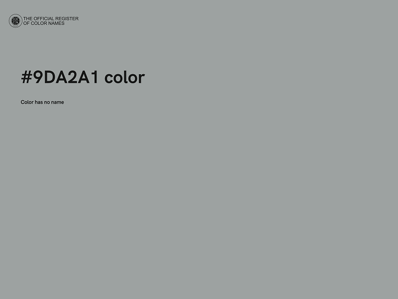 #9DA2A1 color image