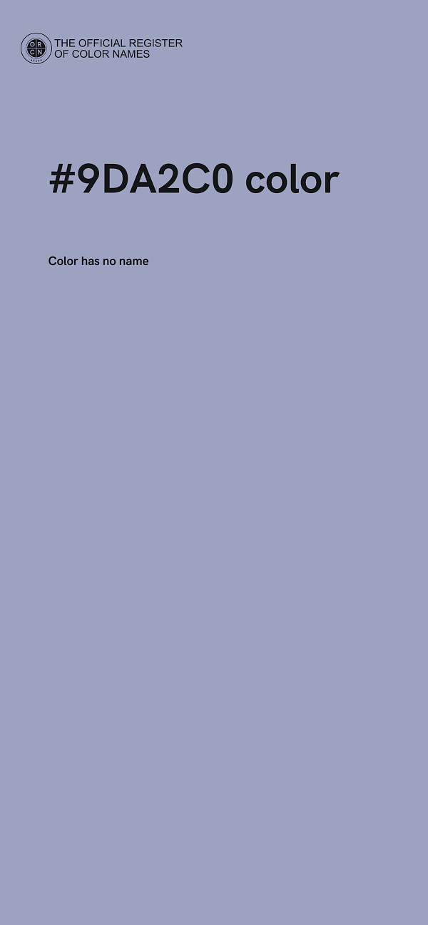 #9DA2C0 color image