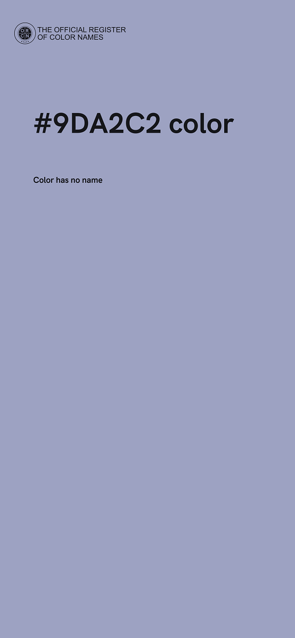 #9DA2C2 color image