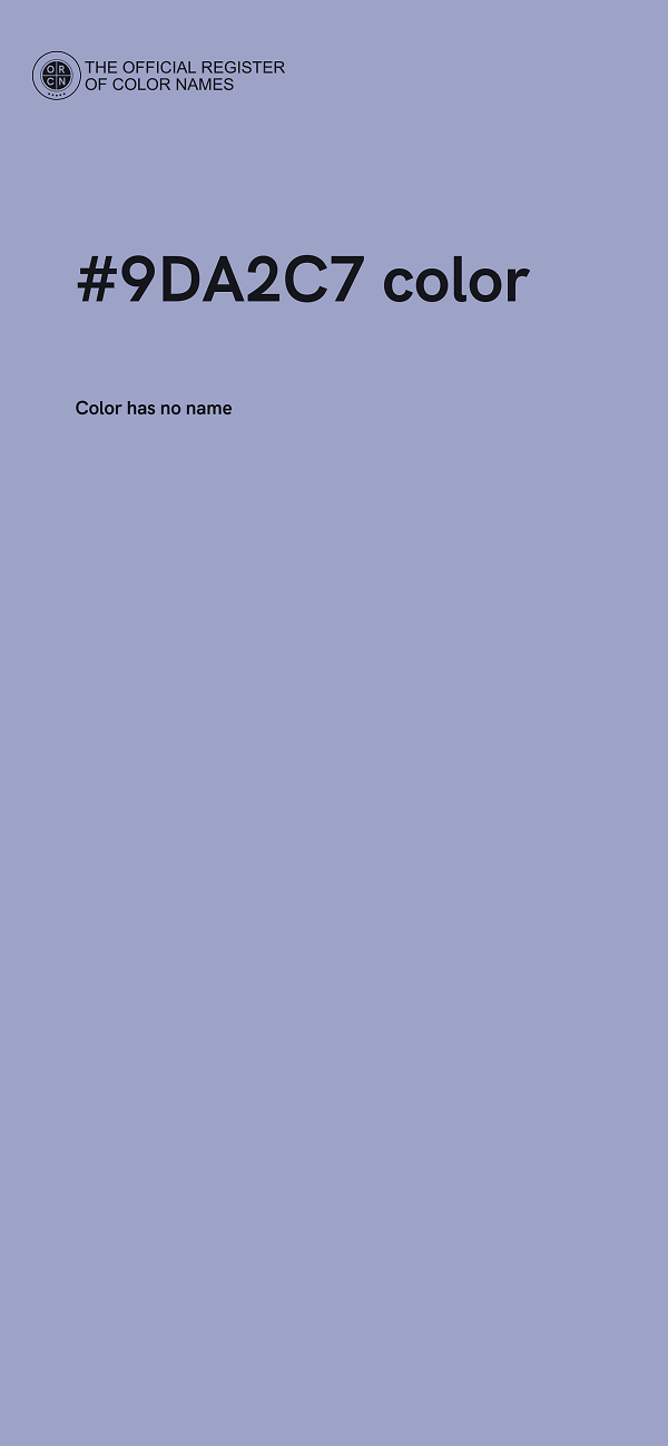 #9DA2C7 color image