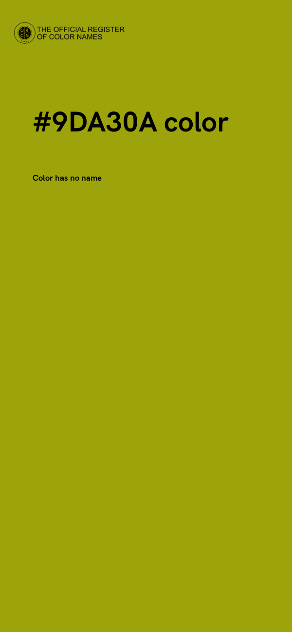 #9DA30A color image