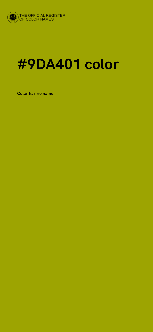 #9DA401 color image