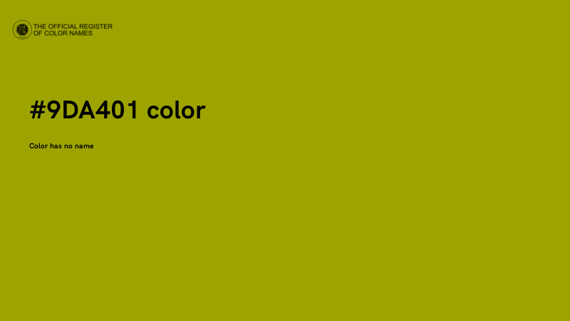 #9DA401 color image