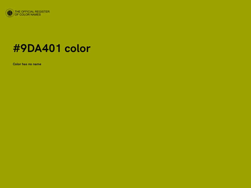 #9DA401 color image