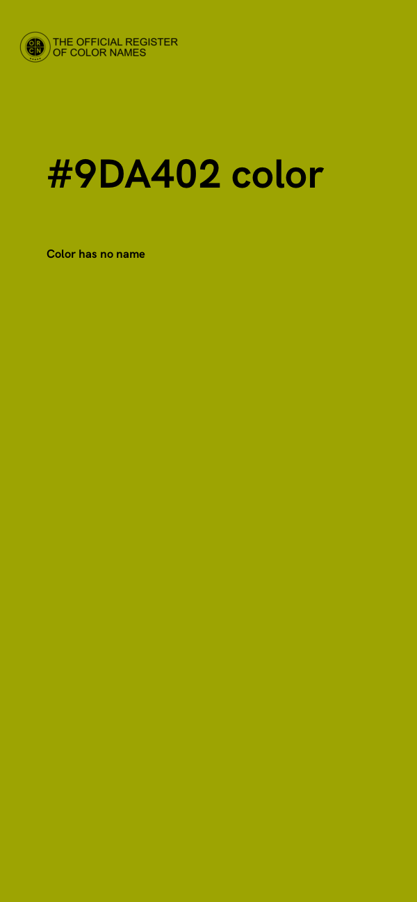 #9DA402 color image