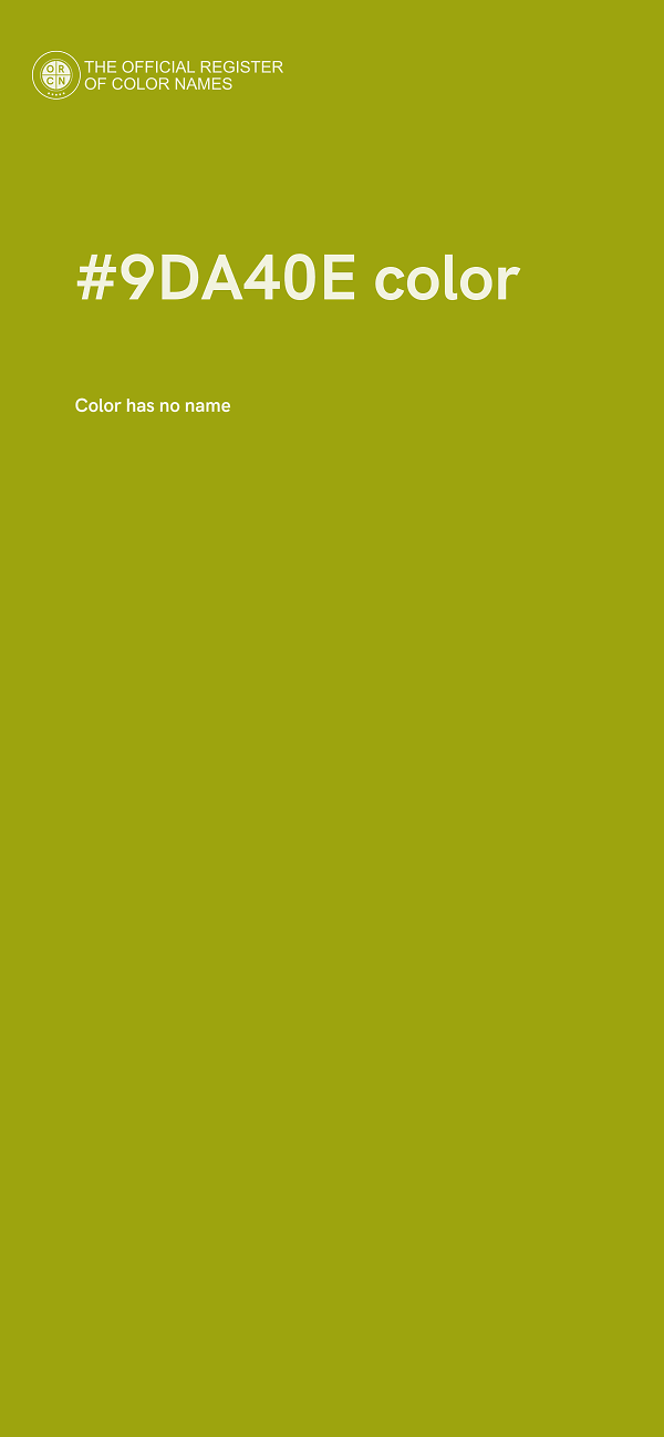 #9DA40E color image