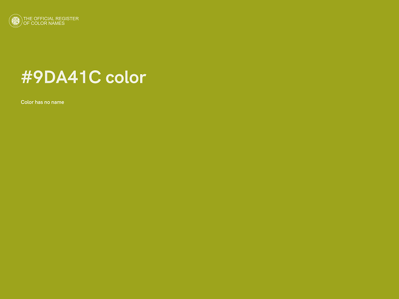 #9DA41C color image