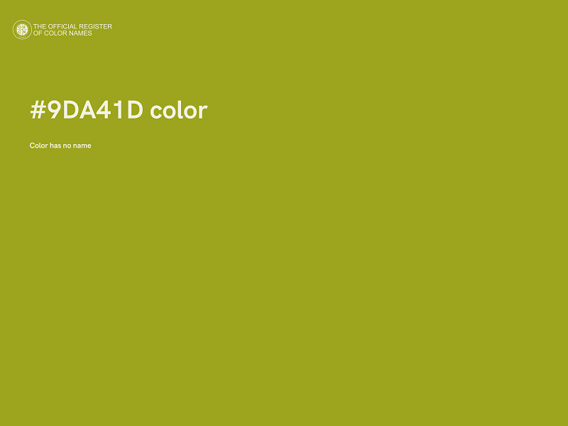 #9DA41D color image