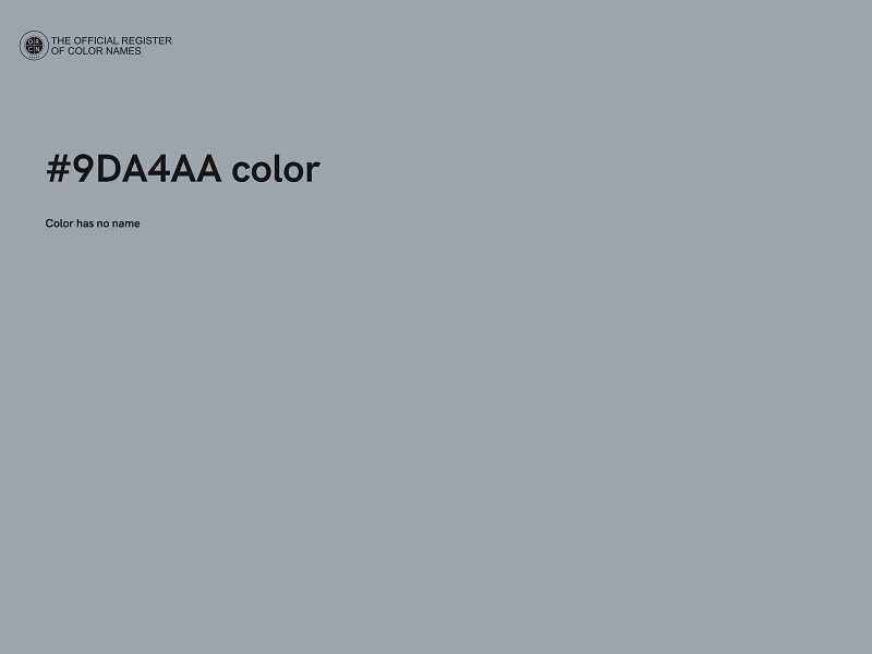 #9DA4AA color image